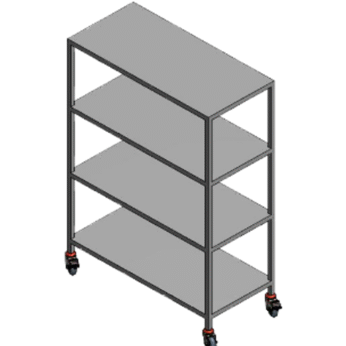 Giá phẳng 4 tầng inox BNQ