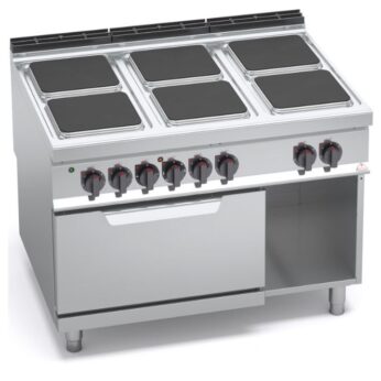 Bếp Âu điện 6 họng có lò nướng điện E7PQ6+FE