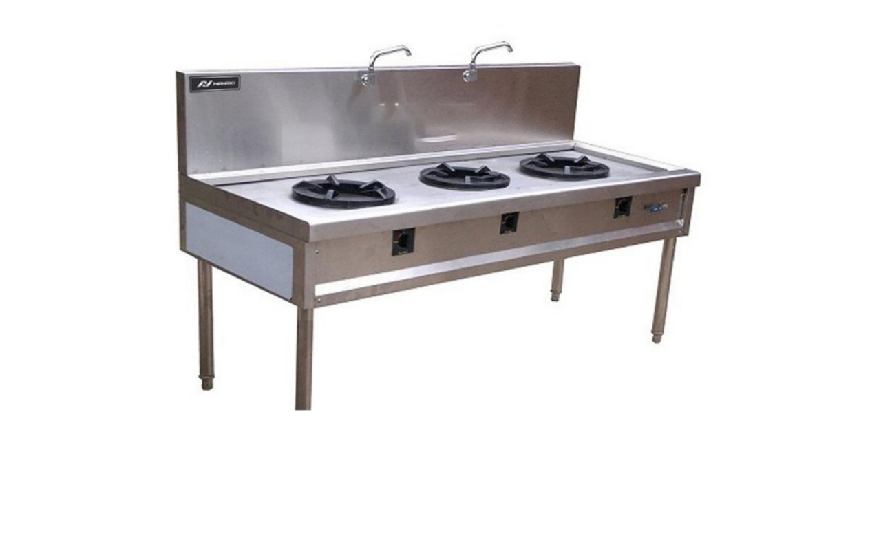 Bếp á công nghiệp 3 họng dùng gas