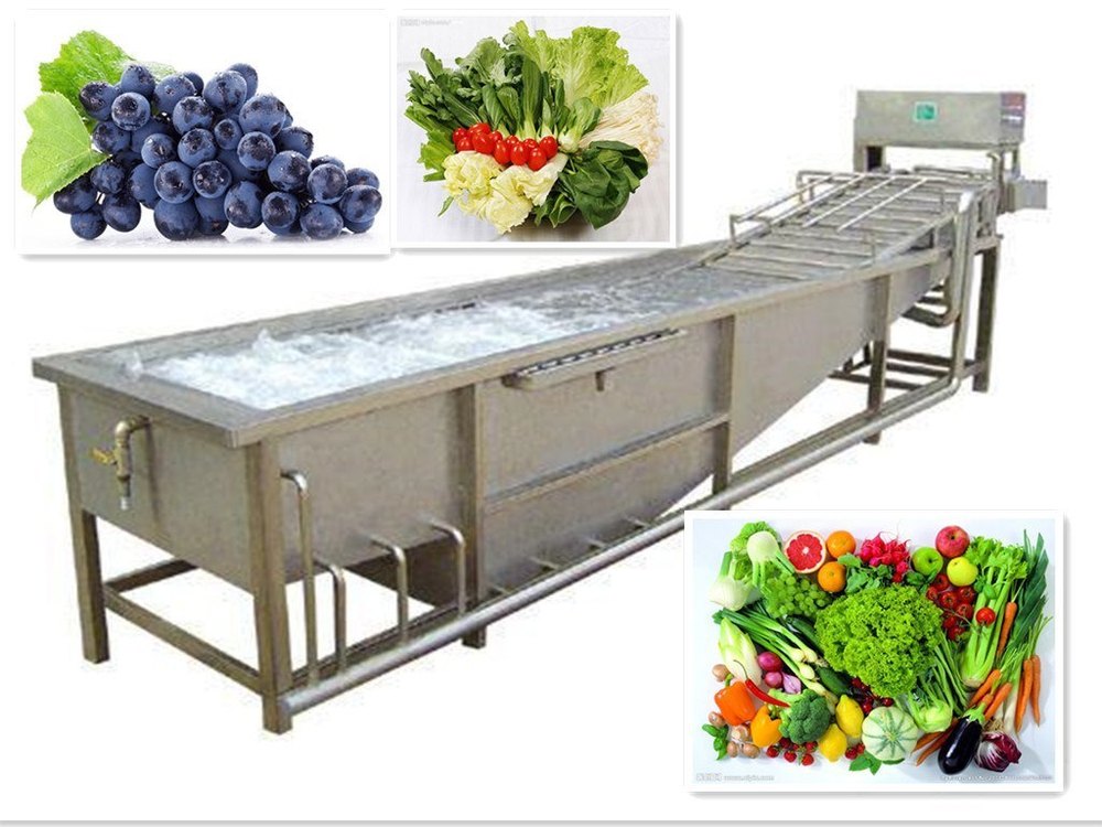 Máy rửa rau quả công nghiệp 500kg/h