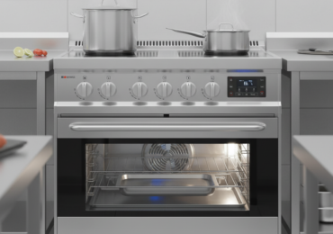 Bếp Âu điện 6 họng có lò nướng điện