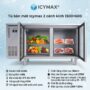 Tủ bàn mát Icymax 2 cánh kính 1500x600