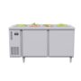 Tủ bàn salad Icymax 2 cánh inox 1200x750
