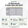 Tủ bàn salad Icymax 2 cánh inox 1500x750