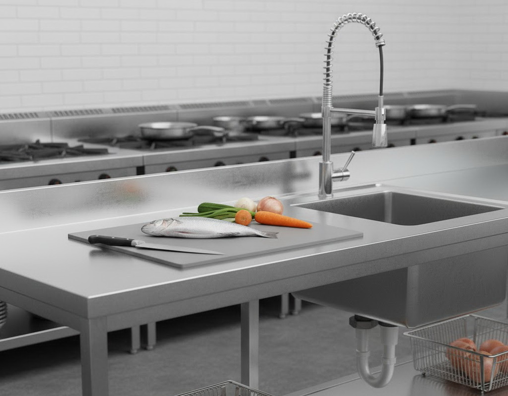 Bàn bếp inox