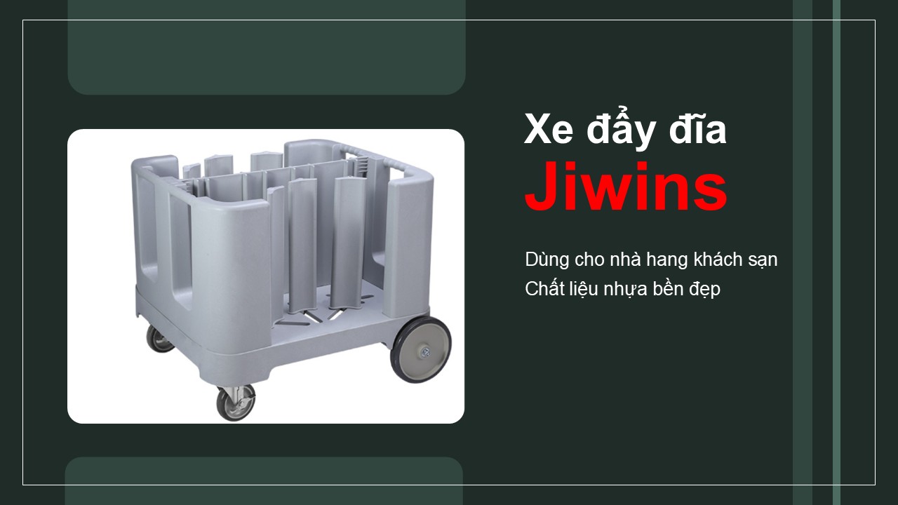 Xe đẩy đĩa di động Jiwins dùng cho nhà hàng