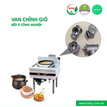 Van chỉnh gió bếp á công nghiệp