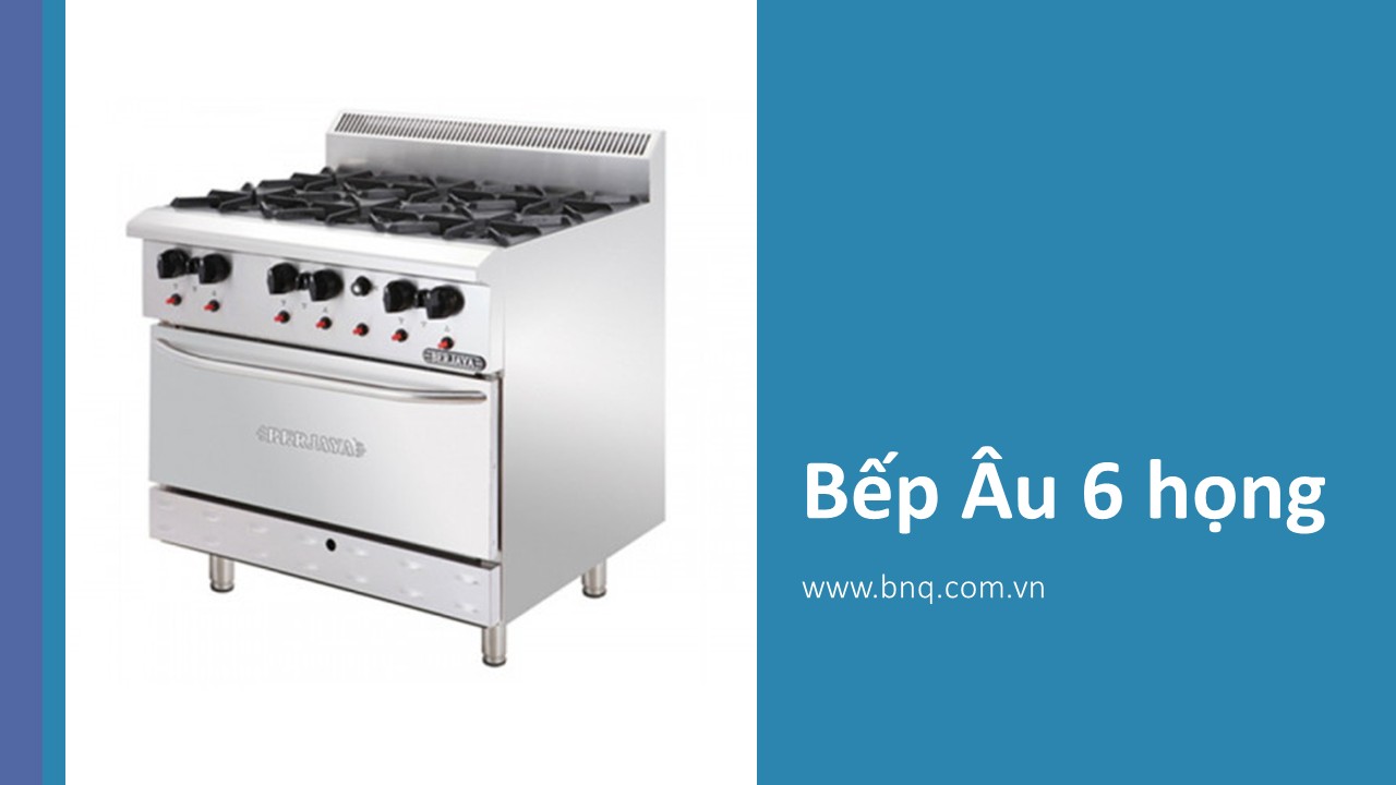 Bếp Âu điện 6 họng có lò nướng điện