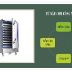 Tủ nấu cơm công nghiệp dùng điện 10 khay