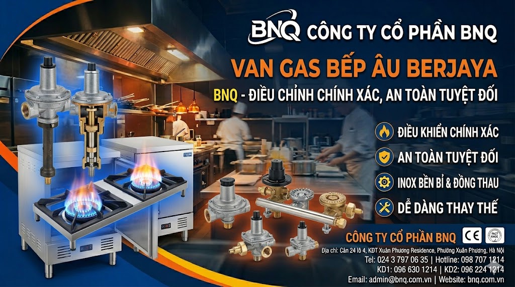 Van gas bếp âu Berjaya