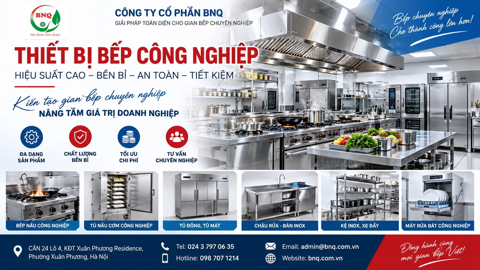 Thiết Bị Bếp Công Nghiệp – Giải Pháp Xây Dựng Gian Bếp Chuyên Nghiệp, Hiệu Quả